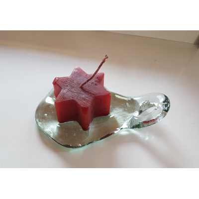 Kerze mit Unterteller